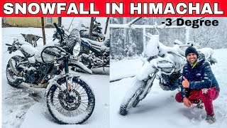 Finally Snowfall hogayi 😍 First Snowfall in 2024  Shimla Fagu Cheog Himachal [upl. by Okoy612]