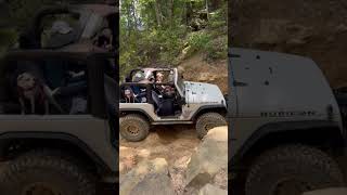 Windrock park Trail 16 Lisa crawling ledges jeep offroad windrock windrockpark wrangler [upl. by Smalley804]