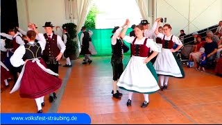 Bayerischer Trachtentanz am Gäubodenfest  Bühne historische Wiesn [upl. by Weide]