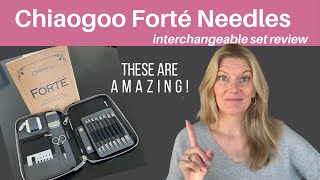 chiaogoo Forte needles interchangeable set review [upl. by Eenoj951]