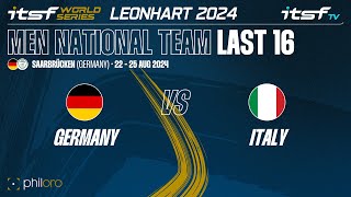 Germany vs Italy  Last 16  ITSF 2024 World Series Leonhart Men National Team [upl. by Elbam]