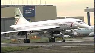 British Airways Supersonic Concorde at Heathrow [upl. by Ydissahc]