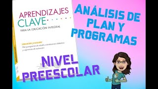 Análisis sobre el plan y programas de estudio en Educación Preescolar [upl. by Narmi]