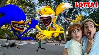 SHIN SONIC VS TAILS GIGANTE NELLA VITA REALE…😱 LOTTA INCREDIBILE [upl. by Elmina161]