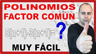 💥Aprende FÁCILMENTE A Extraer El FACTOR COMÚN En Un Polinomio💥 [upl. by Conrado]