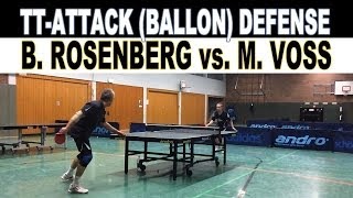 TT Spectacular Angriff vs Ballonabwehr  Boris Rosenberg vs MARTIN Voss 10122013 Tischtennis [upl. by Annekcm]