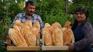 Baking Fresh Bread Traditional Recipe from Our Village Bread Loaves [upl. by Pratt]