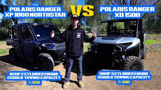 Polaris Ranger XD1500 VS Ranger XP1000 Northstar  Comparison Video [upl. by Aedni500]