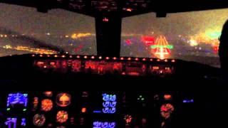 Boeing 757 Cockpit Landing During Storm [upl. by Ives]