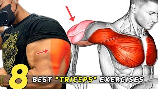 Best Triceps Exercises For Huge ARMS  Triceps Workout [upl. by Aicirtac571]