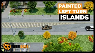 Painted Left Turn Islands  Learn About Painted Left Turn Islands to Pass Driving Test [upl. by Nyhagen702]