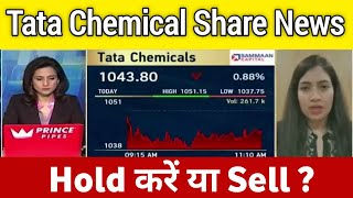 Tata Chemicals share  Tata Chemicals share latest news  Tata Chemicals share Today News [upl. by Sib]