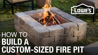 How To Build a CustomSized Fire Pit [upl. by Cull874]