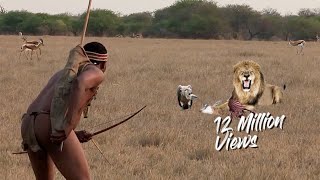 Reveal Living on the Edge  The San tribes epic battle animals animalsofyoutube [upl. by Liamsi280]