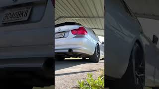 Downpipes and stage 2 on a E90 N55COLD START  REVS  PULL bmw fyp downpipe coldstart [upl. by Hakym]