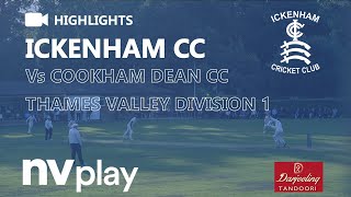 HIGHLIGHTS Ickenham 1st XI Vs Cookham Dean 1st XI  Thames Valley Division 1 [upl. by Benkley]