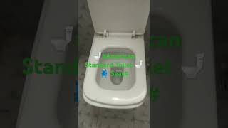 🚾🚽🧼🧽Round Wall Hung Commode with Soft ClosingSquare shapeToilet seatYouTube shorts [upl. by Selbbep837]