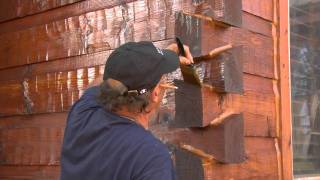 TWP® Exterior Wood Preservative  Staining your Log Home with TWP® [upl. by Sarad292]