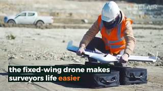 Fixedwing UAV the ultimate tool for large sites surveying and mapping [upl. by Nyladnek827]