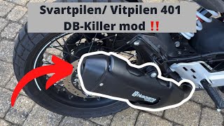 HOW TO Svartpilen  Vitpilen 401 DBKiller mod  SOUND [upl. by Anitniuq512]