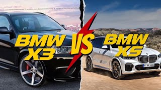 BMW X3 vs X5 Interior Exterior and Performance Comparison [upl. by Hakeem]