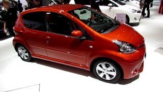 2013 Toyota Aygo  Exterior and Interior Walkaround  2012 Paris Auto Show [upl. by Annamarie220]