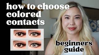 👀 ✨ How to choose the right colored contacts  Dark Brown Eyes Try On Beginners Guide [upl. by Sukey]