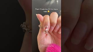 I LOVE MY EX 😏😍 nails naildesign nailart nailtutorial nailpolish gelnails manicure mani [upl. by Oatis]