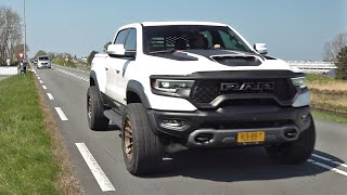 Dodge RAM 1500 TRX 62L Supercharged Hemi V8  Drag Races Exhaust Sounds amp Accelerations [upl. by Nnylyak]