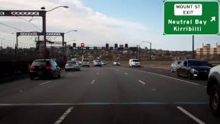 Sydney Harbour Bridge Anzac Bridge amp Sydney Australia CBD Freeway Tour [upl. by Vachil]