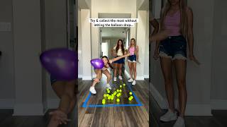 Balloon Ball Challenge… 👀😱🤣  Triple Charm Shorts [upl. by Anyala]