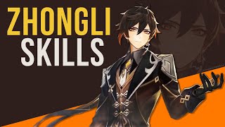 GENSHIN IMPACT Zhongli Skills [upl. by Magnolia]