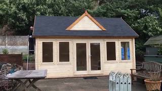 Palmako Claudia 3 Summerhouse Supplied and Installed By Cabins Unlimited [upl. by Hamaso524]