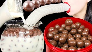 ASMR DRINKING SOUNDS 신기한 물 먹방 FISH BOWL amp GIANT STRAW MALTESERS BOBA TEA CRUNCHY EATING SOUNDS Abbey [upl. by Zirkle]