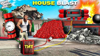 Franklin Blast His Own House in GTA 5 [upl. by Sherrod839]