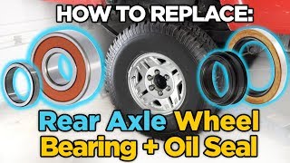 Install Toyota PickupHilux Rear Axle Bearing Oil Seal  WITHOUT a Press [upl. by Eversole833]