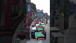 Worlds Biggest Traffic Jam trafficjam chinahighway facts shorts [upl. by Brenk]