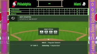 🔴LIVE Score  Miami Marlins vs Philadelphia Phillies  MLB Major League 090724 [upl. by Esille]