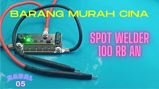 Spot welding portable 12V 90130A skematik spot welder 12V [upl. by Anitan]