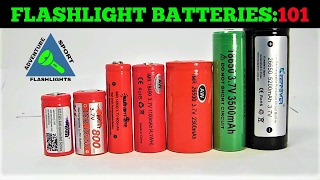 Flashlight Batteries 101 Quick and Simple Explanation [upl. by Dowd]