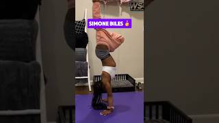 CE CHALLENGE DE SIMONE BILES EST IMPOSSIBLE  gym flexibility [upl. by Eirena939]