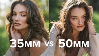 35mm vs 50mm Comparison for Portrait Photography [upl. by Johanan]