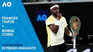 Frances Tiafoe v Borna Coric Extended Highlights  Australian Open 2024 First Round [upl. by Aynekal]