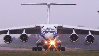 ✈ Full HD VolgaDnepr Ilyushin Il76 Takeoff At Hamburg Airport RA76511 [upl. by Braynard]