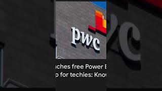 PwC launches free Power BI internship for techies [upl. by Fabian]