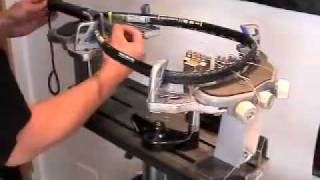 Racquetball Racquet Stringing Part 1 EForce [upl. by Eltotsira]