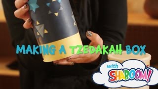 DIY Tzedakah Box Craft with your Kids and teach them about Giving [upl. by Aisitel]