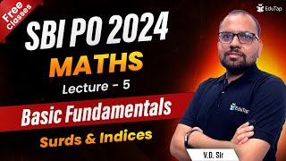 Basic Fundamental Maths for SBI PO 2024  Maths Syllabus Preparation for SBI PO  EduTap Classes [upl. by Madelyn]