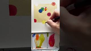 Anyone can watercolor this summer beach scene watercolor watercolorpainting arttutorial art [upl. by Beulah]