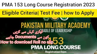 PMA 153 LONG COURSE REGISTRATION Open 2023  How to Apply in PMA Long Course 2023 [upl. by Cirone]